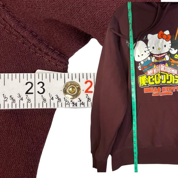Hello Kitty My Hero Academia Hoodie Adult L Super Hero Kidcore Anime Streetwear - Picture 5 of 6